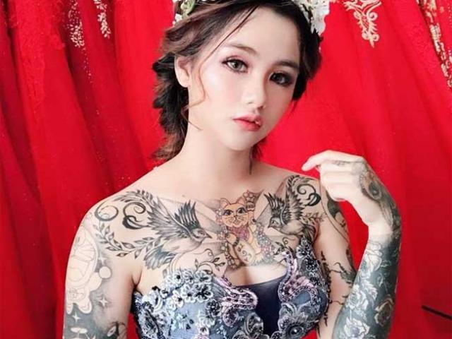 Nhiều cô gái Việt 19, đôi mươi xinh như hoa xăm hổ lớn, Doremon... ở ngực