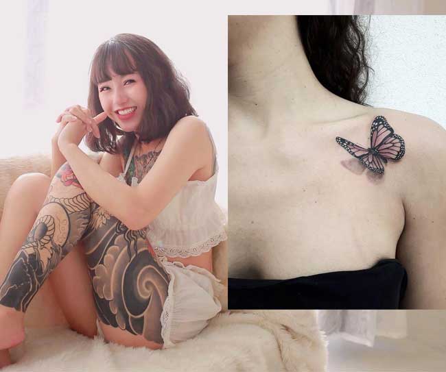 Là một thợ xăm, Mai cũng gợi ý cho khách nữ nhiều hình nhỏ xinh, dịu dàng, duyên dáng.