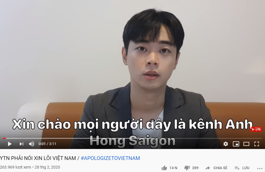 YouTuber Hàn Quốc làm clip "Xin lỗi Việt Nam" sau vụ du khách Hàn chê bai vì bị cách ly - 2