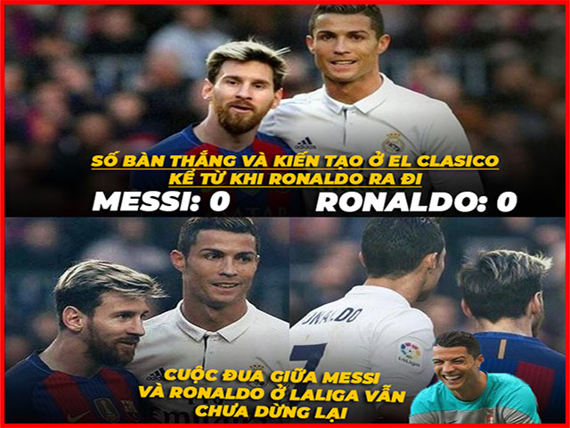 Tranh vui - Ronaldo dự siêu kinh điển khiến Messi "mất tích", Real hạ đẹp Barca