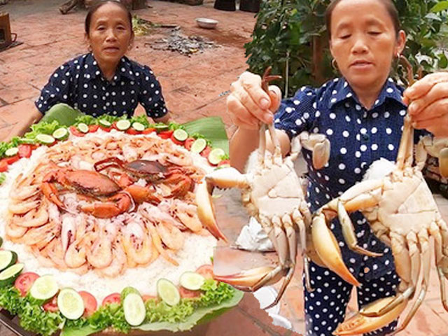 Giải trí - Bà Tân Vlog gây hoang mang vì món ăn tự chế để "giải cứu" hải sản