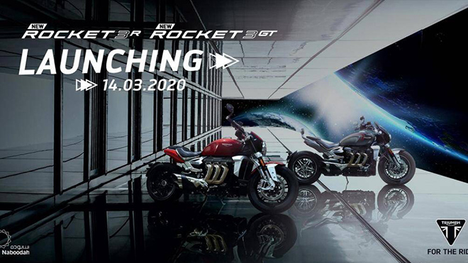 Triumph Rocket 3 sẽ được ra mắt chính thức vào ngày 14/3 tại Hà Nội