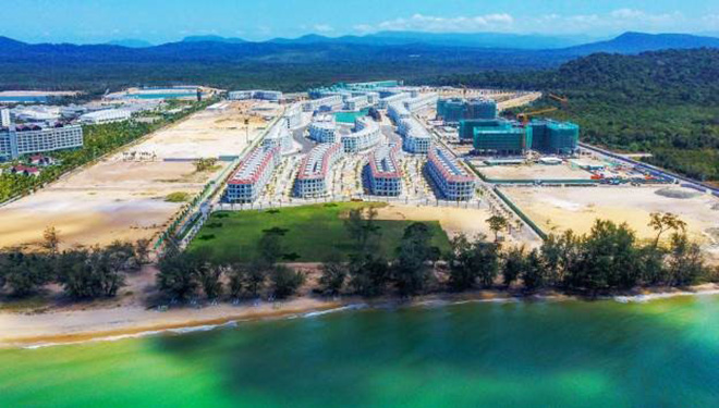 Tiến độ thi công thần tốc giúp nhiều hạng mục của Vinpearl Grand World Condotel “về đích” sớm, sẵn sàng bàn giao cho các nhà đầu tư và đi vào vận hành từ quý IV năm 2020