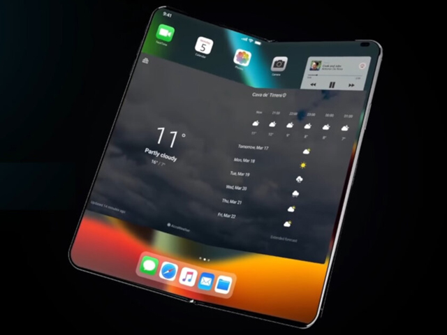 Thời trang Hi-tech - NÓNG: iPhone có màn hình gập lại của Apple lộ diện