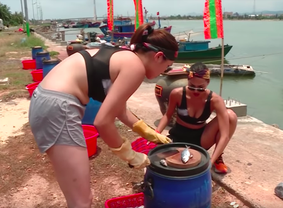 Hình ảnh béo ú khó tin của Kỳ Duyên - người vốn nổi tiếng với vóc dáng chuẩn.