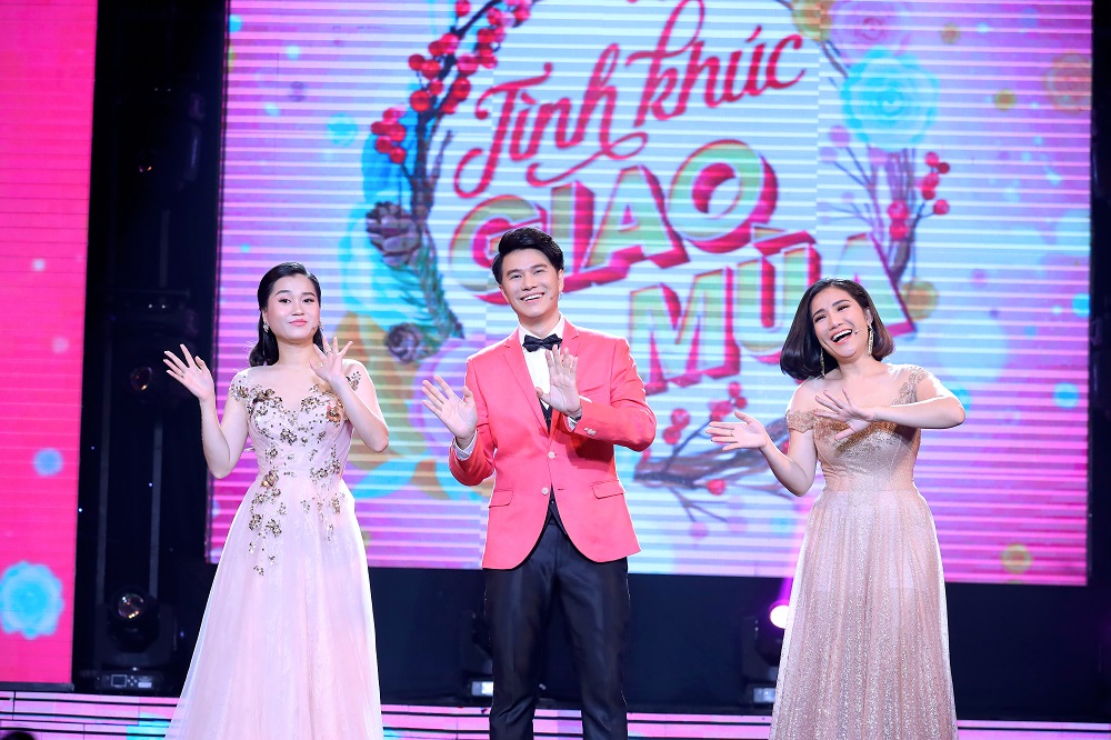 Vũ Mạnh Cường bên Lâm Vỹ Dạ và Cát Tường