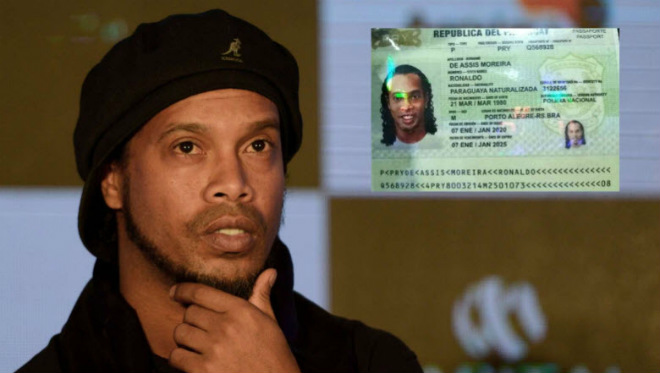 Ronaldinho bị phát hiện dùng hộ chiếu giả