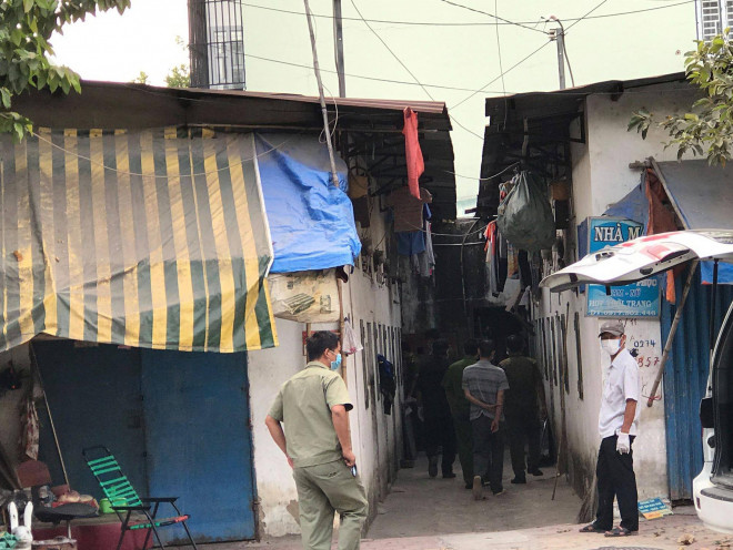 Phòng trọ nơi chị L. tử vong