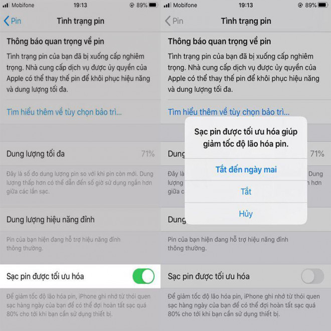 iPhone sạc không đầy sau khi lên iOS 13 thì khắc phục như thế nào? - 2