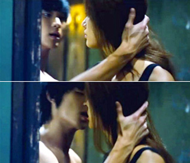 Kim Soo Hyun và Jun Ji Hyun chỉ có một nụ hôn trong The thieves nhưng lại khiến người xem khó quên vì sự say đắm.