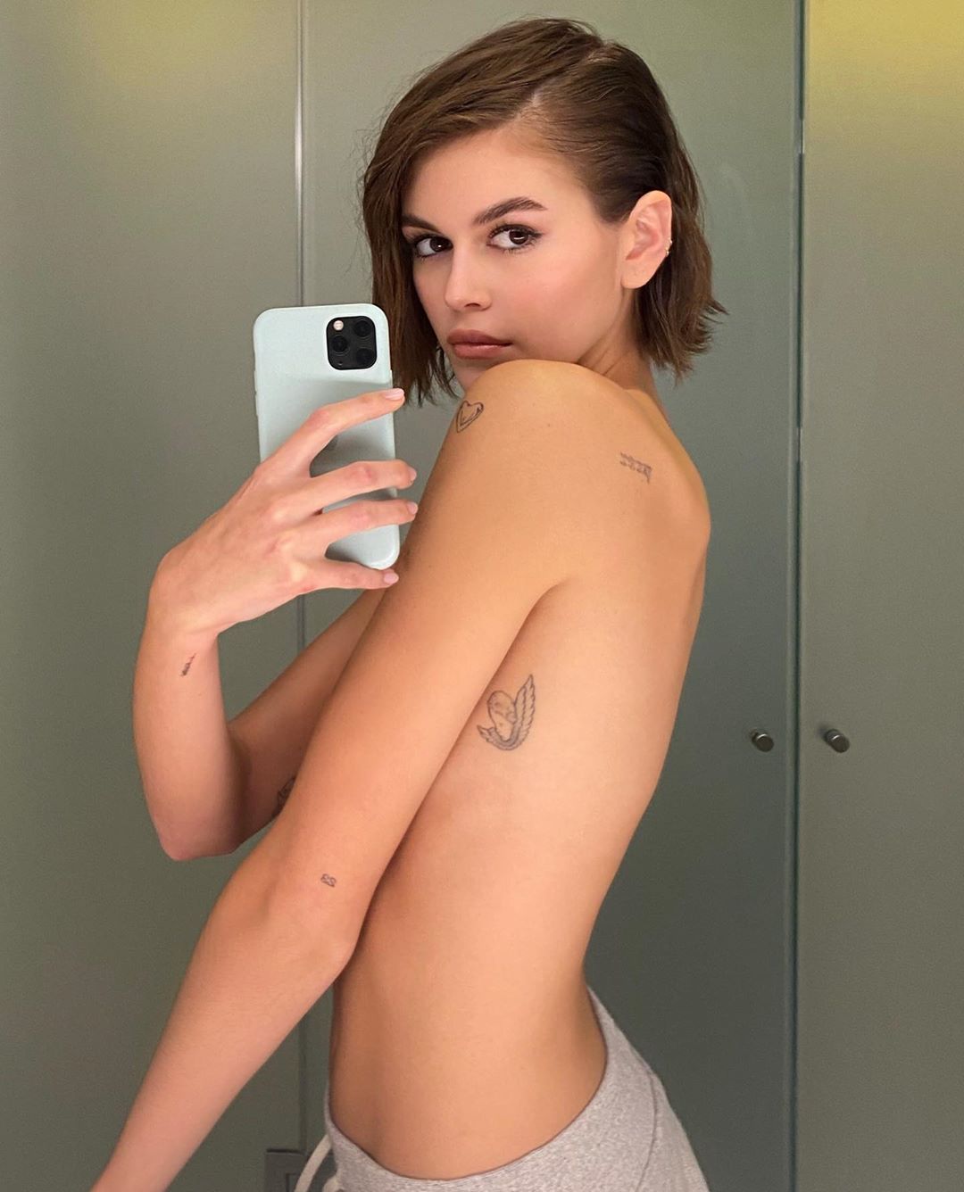 Hình ảnh mới của Kaia Gerber trên Instagram cá nhân.