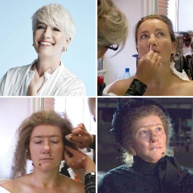 Để biến từ một người xấu thành đẹp không dễ, từ đẹp thành xấu như Emma Thompson trong "Nanny Mcphee" lại càng khó hơn