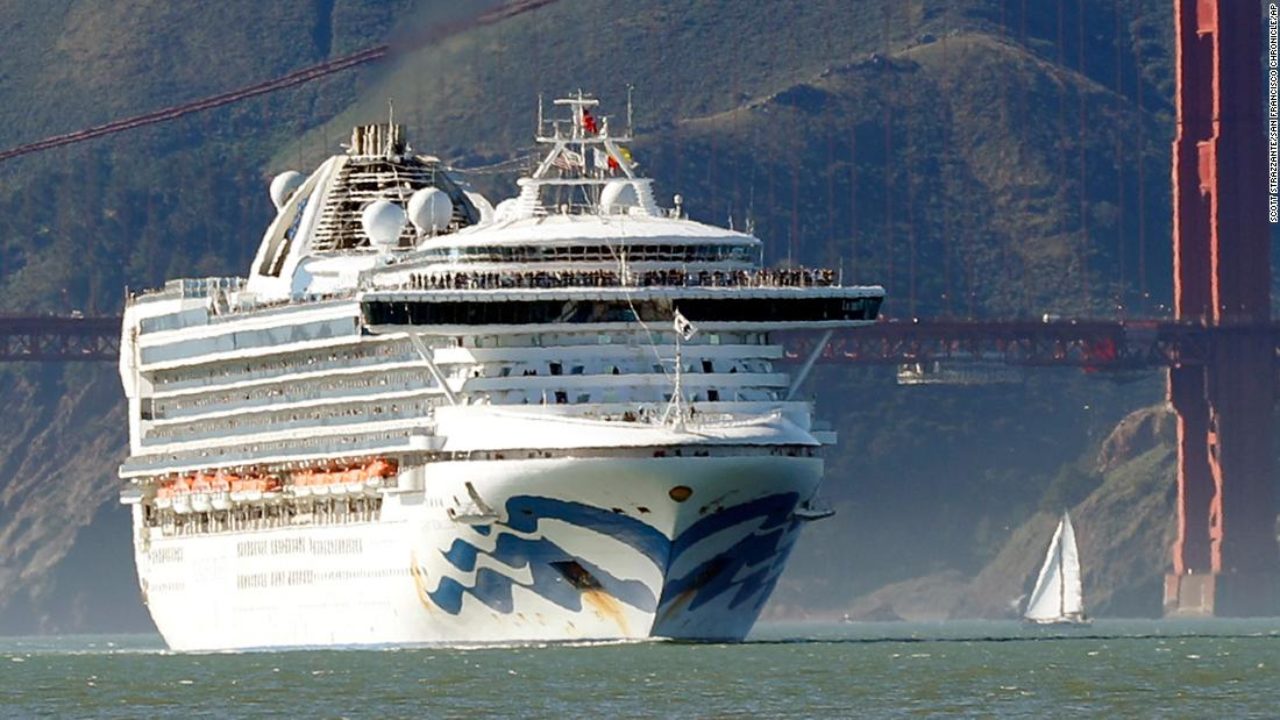 Tàu Grand Princess có ít nhất 21 ca nhiễm Covid-19 đang trên đường cập cảng tại Mỹ (ảnh: Ny Post)