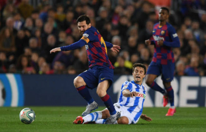 Video highlight trận Barcelona - Sociedad: Cuồng phong ào ạt, Messi định đoạt - 1