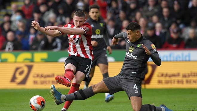 Video highlight trận Sheffield United - Norwich: Một đòn sắc lẹm, tiếp cận top 4 - 1
