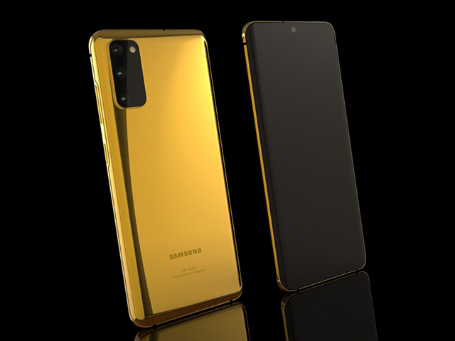 Choáng với chiếc Galaxy S20 mạ vàng 24K siêu đắt