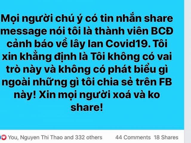 Bộ Y tế: Bình tĩnh kiểm chứng, không vội chia sẻ tin giả về dịch Covid-19