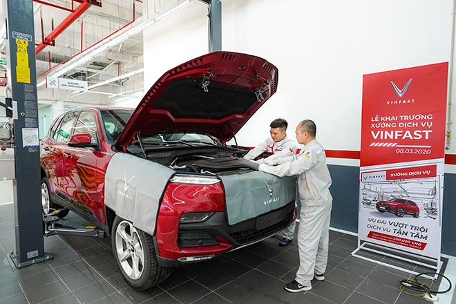 Các xưởng dịch vụ của VinFast đều được trang bị các máy móc, thiết bị hiện đại tiêu chuẩn châu Âu, đảm bảo đáp ứng mọi nhu cầu về bảo dưỡng, sửa chữa xe của khách hàng.
