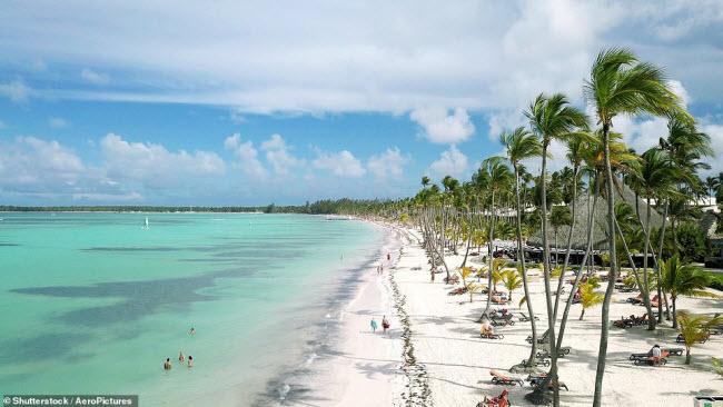 Bavaro, Cộng hòa Dominica: Nước trong xanh, cái trắng mịn và những hàng cọ xanh mát là những điều đang chờ du khách tại bãi biển Bavaro.
