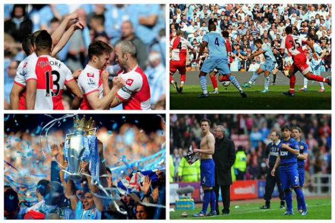 MU để tuột chức vô địch giải Ngoại hạng Anh mùa giải 2011/12 vào tay kình địch Man City sau bàn thắng của Aguero vào lưới QPR cuối trận đấu ở vòng cuối cùng