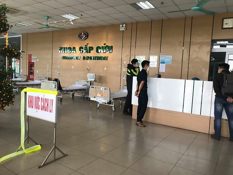 Khoa Cấp cứu, BV Nhiệt đới Trung ương, nơi điều trị 4 bệnh nhân nhiễm Covid-19 tại Hà Nội.