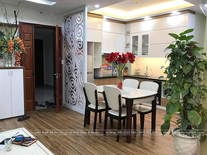 Hình ảnh thực tế tủ bếp chị Huyền - Hoàng Cầu thiết kế theo phong thủy
