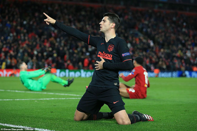 Morata ghi bàn "kết liễu" số phận của Liverpool ở Champions League năm nay