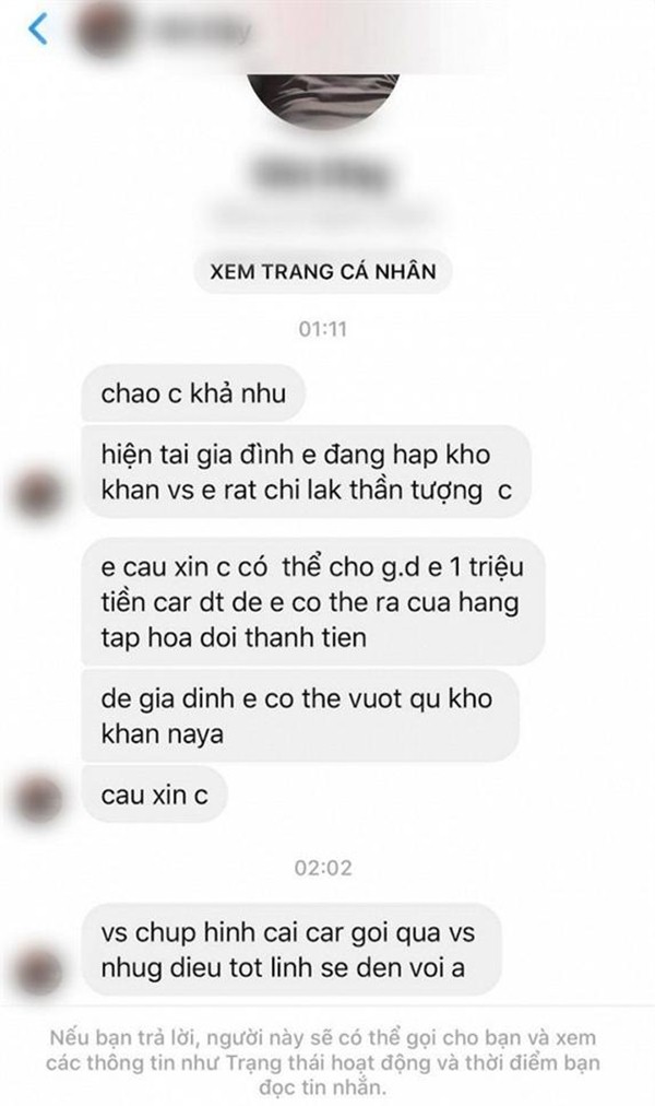 Mỹ nhân bị fan nhắn tin xin 1 triệu tiền card để giúp gia đình vượt qua khó khăn là ai? - 2