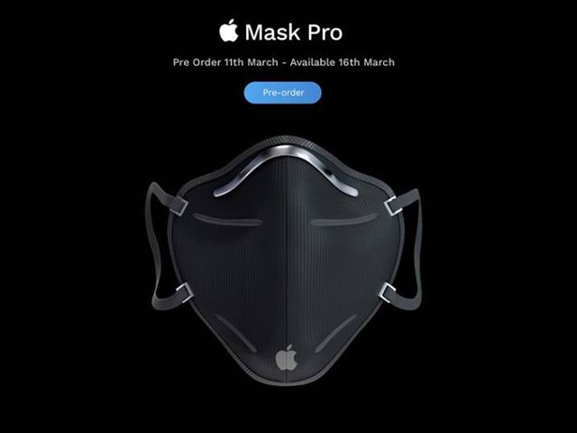 Thời trang Hi-tech - Choáng với mức giá của ý tưởng khẩu trang Apple Mask Pro