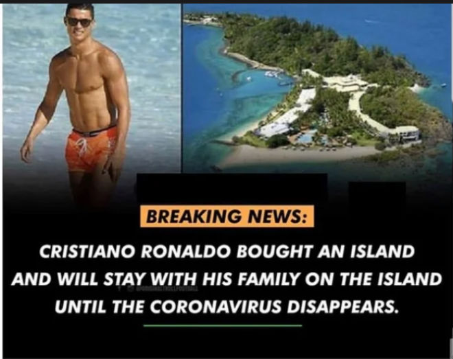 Ronaldo gây sốc: Mua 1 hòn đảo để tránh Covid-19 - 2