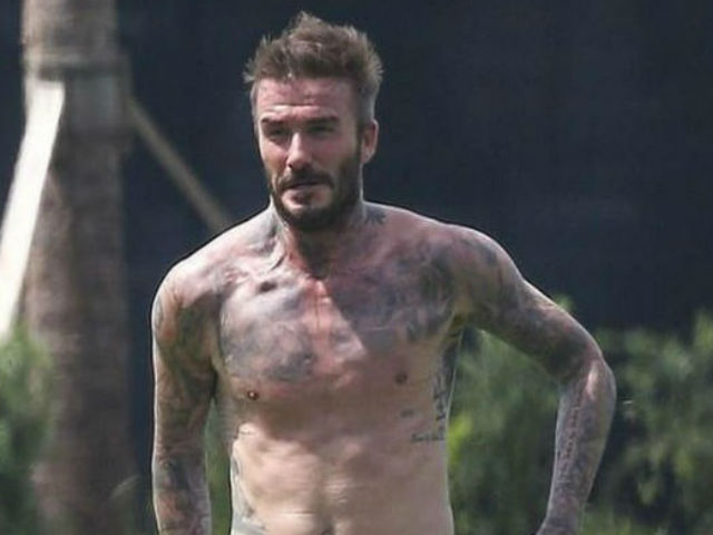 Cơ bắp tuổi U50 của David Beckham khiến trai trẻ vẫn ”chạy dài” vì quá hot