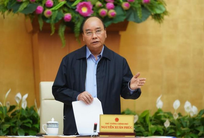 Thủ tướng Nguyễn Xuân Phúc chủ trì cuộc họp của Thường trực Chính phủ về chống dịch Covid-19