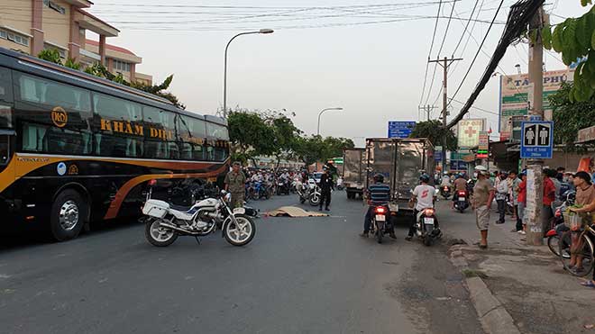 Hiện trường vụ tai nạn khiến một người tử vong