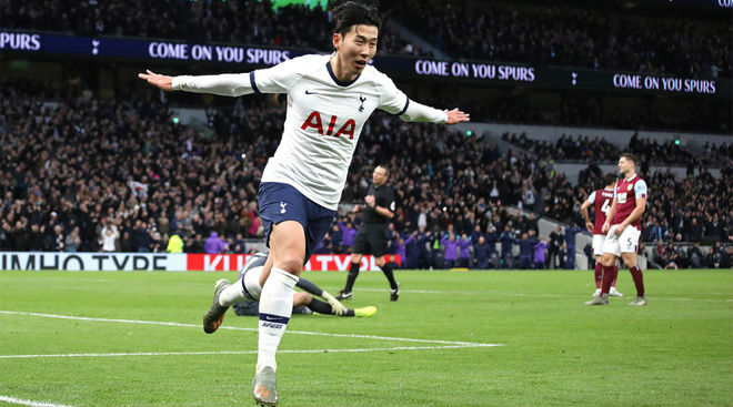 Son Heung Min chơi thăng hoa trong màu áo Tottenham ở giải Ngoại hạng Anh