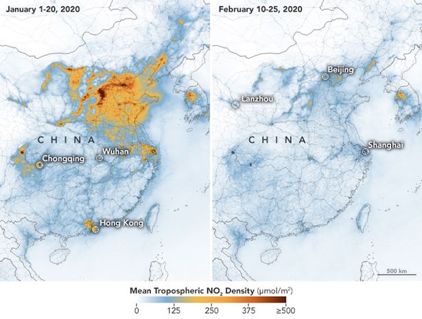 Ô nhiễm ở Trung Quốc giảm rõ rệt trong giai đoạn phong tỏa vì dịch Covid-19.