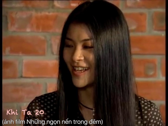Sau thành công của "Sóng ở đáy sông", Kim Oanh tiếp tục gây ấn tượng với vai phản diện tên Tuyết trong "Những ngọn nến trong đêm" (2002).