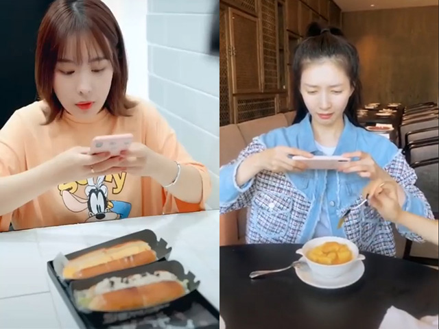 Video Clip Cười - Mỗi khi đi ăn phải chụp ảnh sống ảo ăn mới ngon