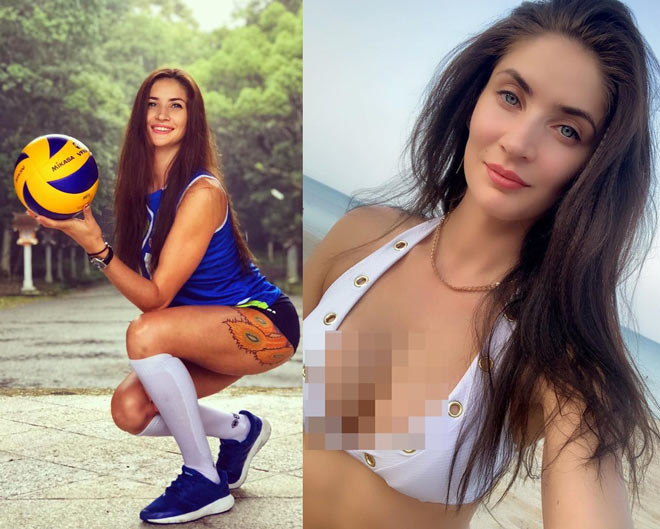 Kristina Karapetyan là nữ chủ công bóng chuyền xinh đẹp của Kazakhstan, đất nước có nhiều hoa khôi bóng chuyền