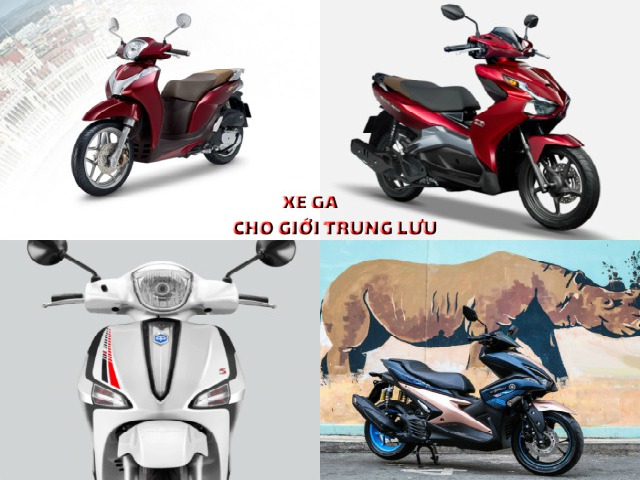 Top 5 xe ga tầm giá 50-60 triệu đồng cho tầng lớp trung lưu Việt