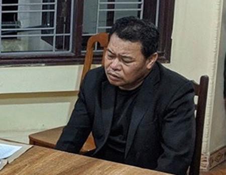 Đào Doanh Việt tại cơ quan công an