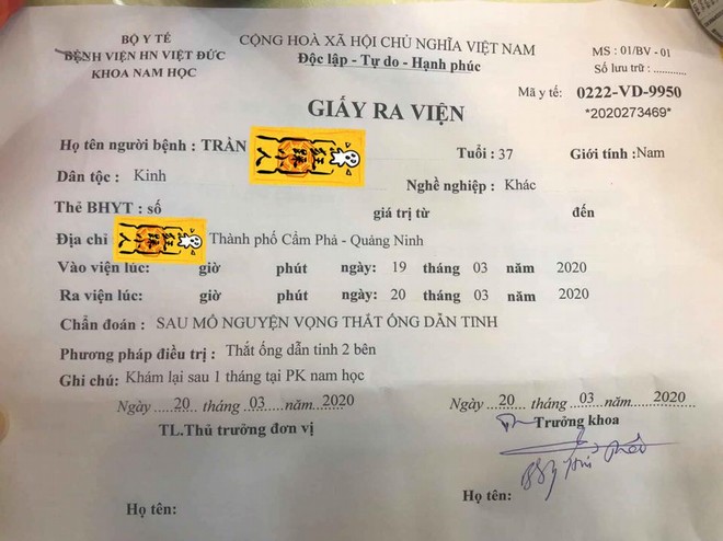 Anh chồng U40 ở Quảng Ninh quyết định triệt sản sau khi vợ sinh 2 con gái - 1