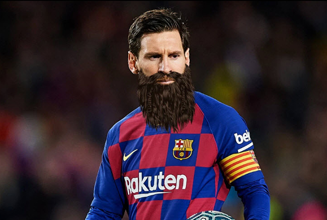 Râu của Messi ngày càng dài thêm ra.