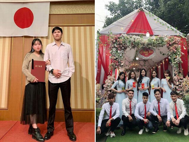 Bạn trẻ - Cuộc sống - Đám hỏi thời Covid: Cô dâu chú rể vắng mặt, đành ăn hỏi "online" giữa hai cầu Việt - Nhật