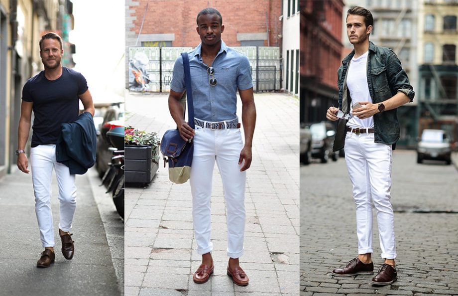 Cách mặc jean trắng nam tính và sành điệu - 1
