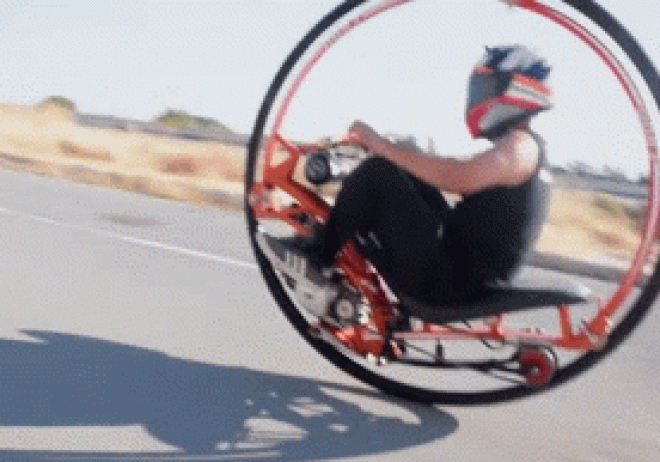 Video: Môtô một bánh chạy băng băng trên đường, chế tạo cũng không khó - 1