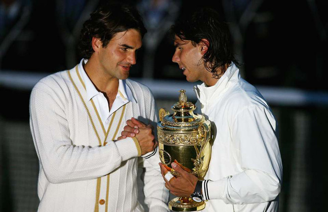 Roger Federer không thể có danh hiệu Wimbledon thứ 6 liên tiếp vì Rafael Nadal