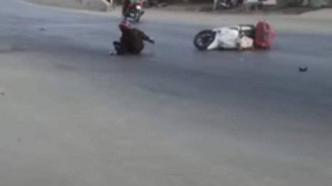 Vụ tai nạn xảy ra chiều 21/3, khiến một phụ nữ bị thương nặng.