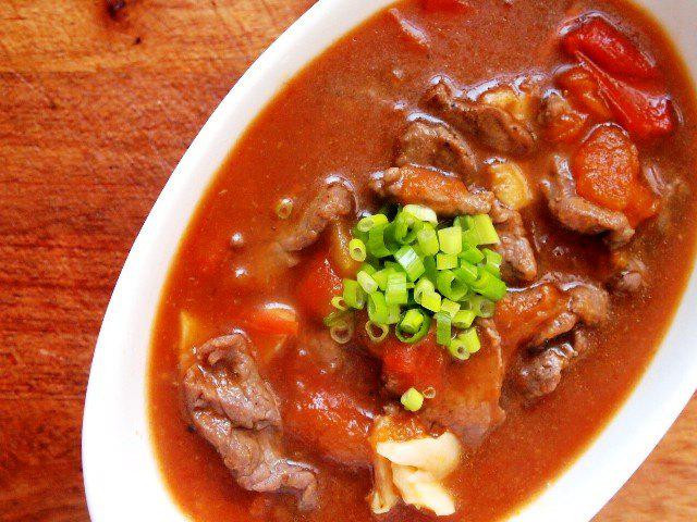 Ẩm thực - Bữa tối hao cơm với món bò om cà chua mềm ngon