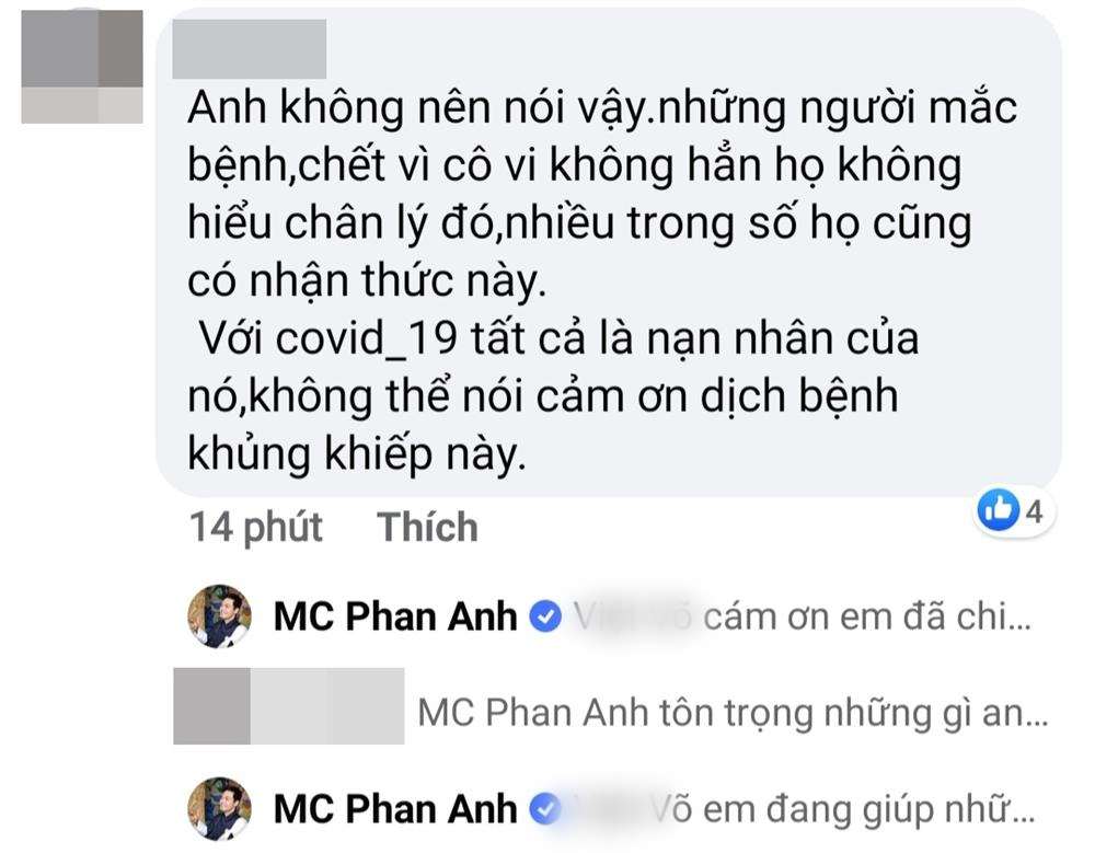 MC Phan Anh "cảm ơn Covid-19", cư dân mạng tranh cãi nảy lửa - 2