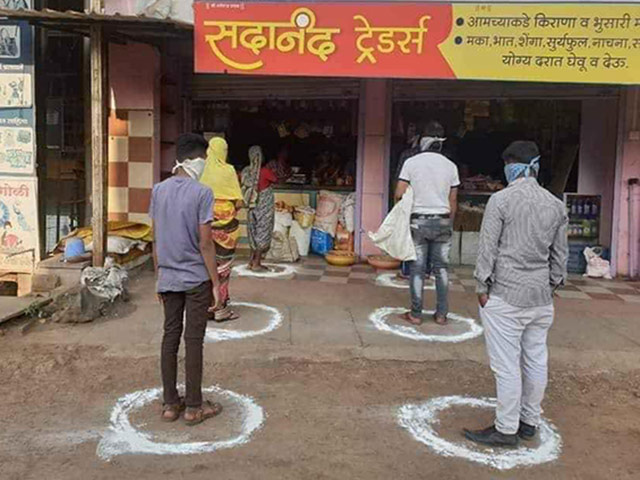 Tranh vui - Ấn Độ áp dụng "khoảng cách an toàn" để phòng chống dịch Covid-19